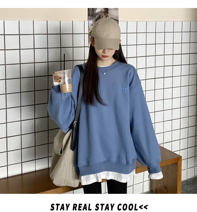 Ladies' Fashion Winter Oversized Cozy Top