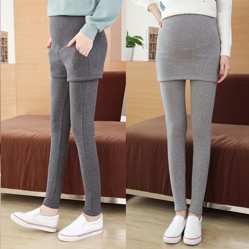 Adjustable Waist Maternity Leggings for Fall/Winter