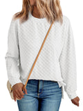 AUTOMET Business Casual Long Sleeve Shirts Tops Womens Trendy Dressy Blouses Cute Work Loose Fit Tee Tshirts 2024 Fall Fashion Clothes Ladies Tunic Clothes Outfit Clothing White