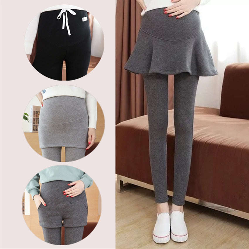 Adjustable Waist Maternity Leggings for Fall/Winter