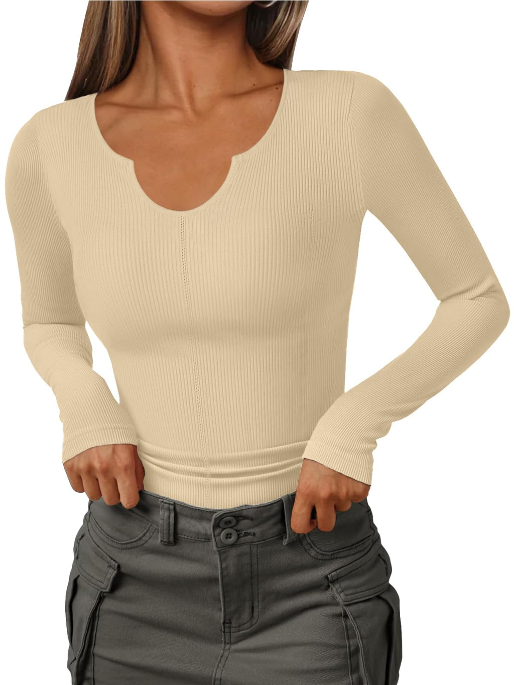Women's V-Neck Knit Pullover Sweater