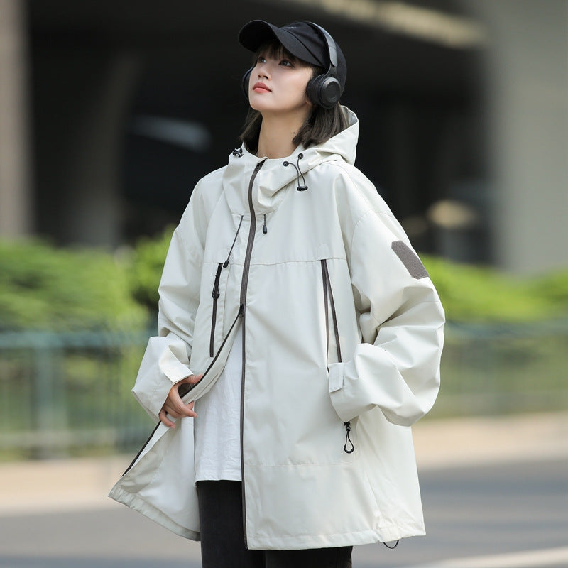 Women's Versatile Windbreaker Jacket for Fall/Winter