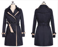 Ladies Autumn Winter Long Trench Coat for Women