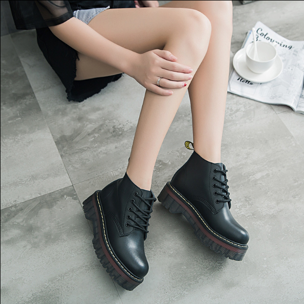 Women's Chunky Sole Martin Ankle Boots for Fall/Winter