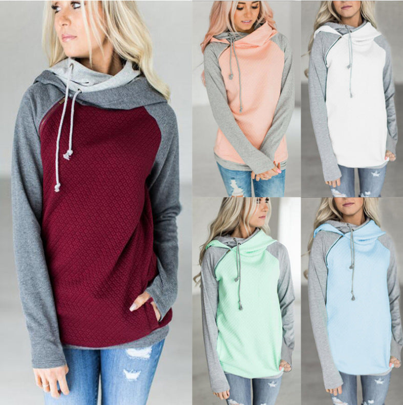 2017 Women's Fall/Winter Hooded Zip Sweatshirt