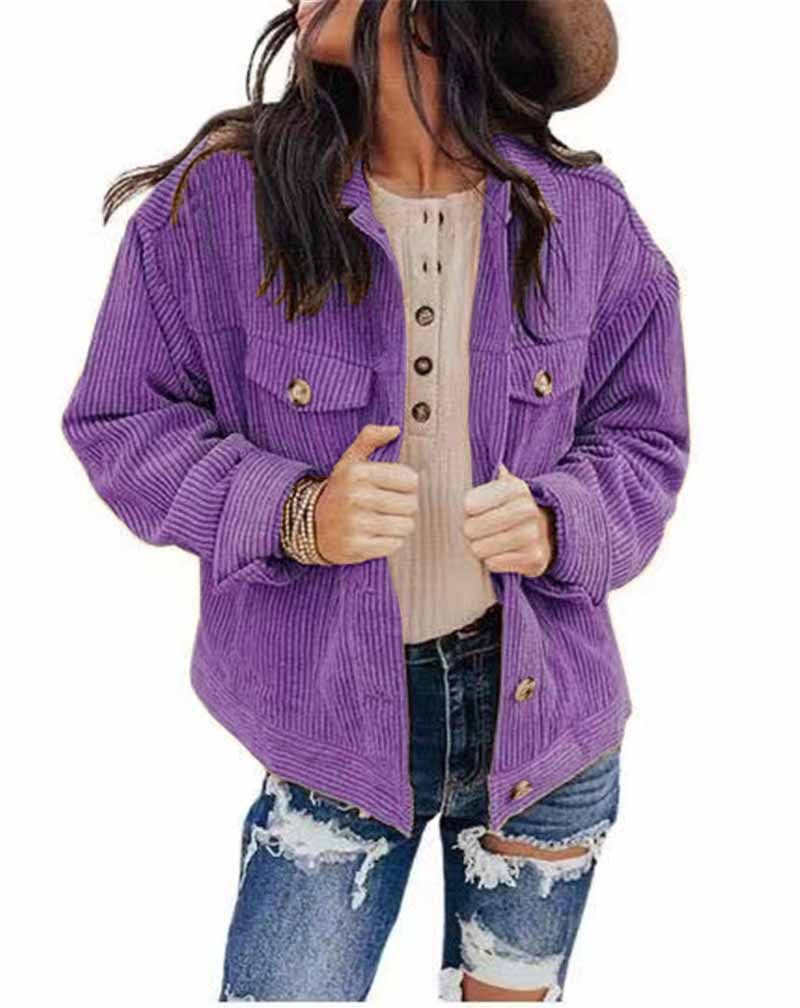 Women's Loose Velvet Cardigan Jacket