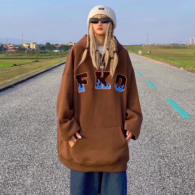 Hooded Ladies Winter Sweater - Plus Velvet Thick Loose