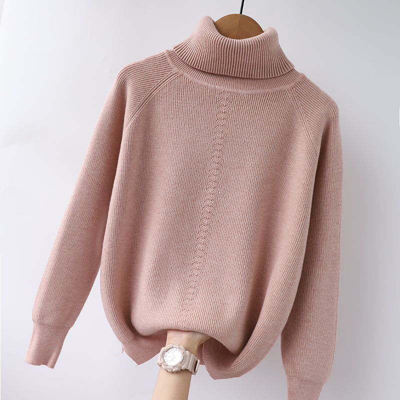 Women's Oversized Turtleneck Sweater for Fall/Winter