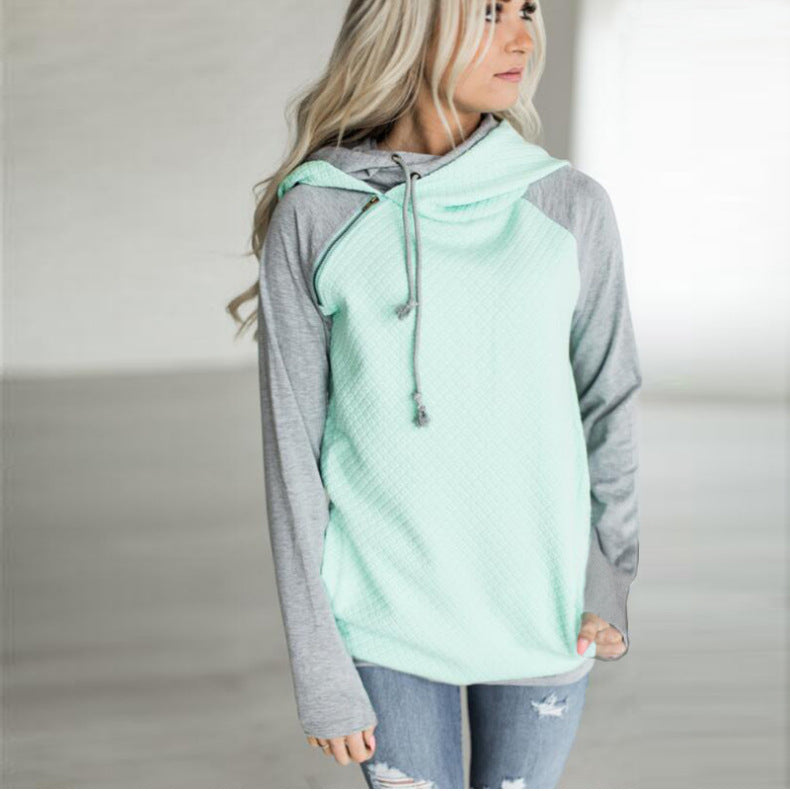 2017 Women's Fall/Winter Hooded Zip Sweatshirt