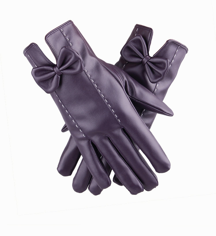 Women's Leather Touchscreen Gloves for Fall/Winter