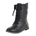 Color-Block Low Ankle Boots for Women (Fall/Winter)