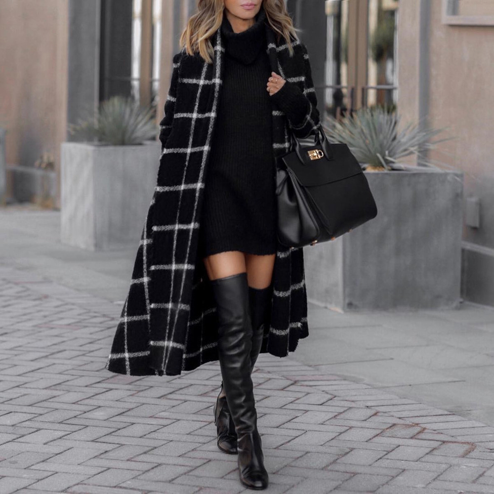 Ladies' Woolen Coat for Autumn and Winter
