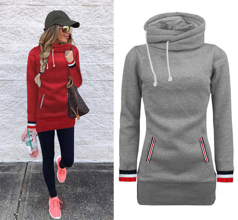Hooded Fleece Sweatshirt for Fall and Winter