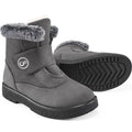 Reimferce Winter Ankle Snow Boots for Women: Grey 8.5 Warm Comfortable Fur Lined Womens Boots Anti Slip Walking Outdoor Ladies Boot