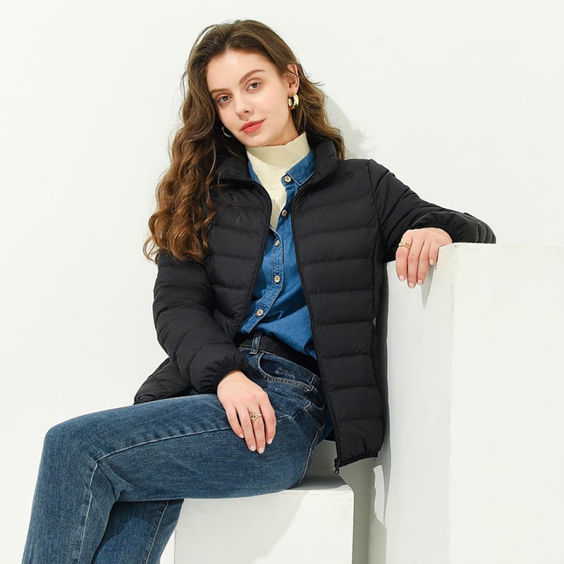 Women's Stand-Collar Puffer Down Jacket