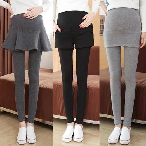 Adjustable Waist Maternity Leggings for Fall/Winter