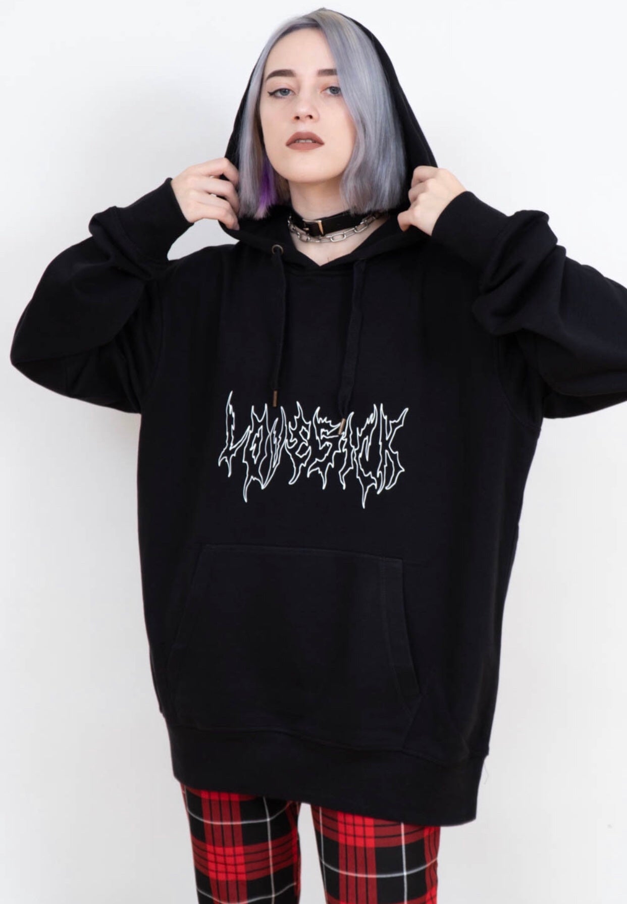 Women's Hooded Sweatshirt - Loose Fleece Fall/Winter