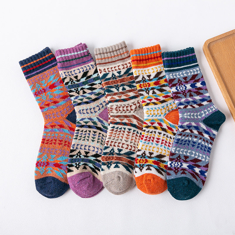 Winter Thick Rabbit Wool Socks for Ladies