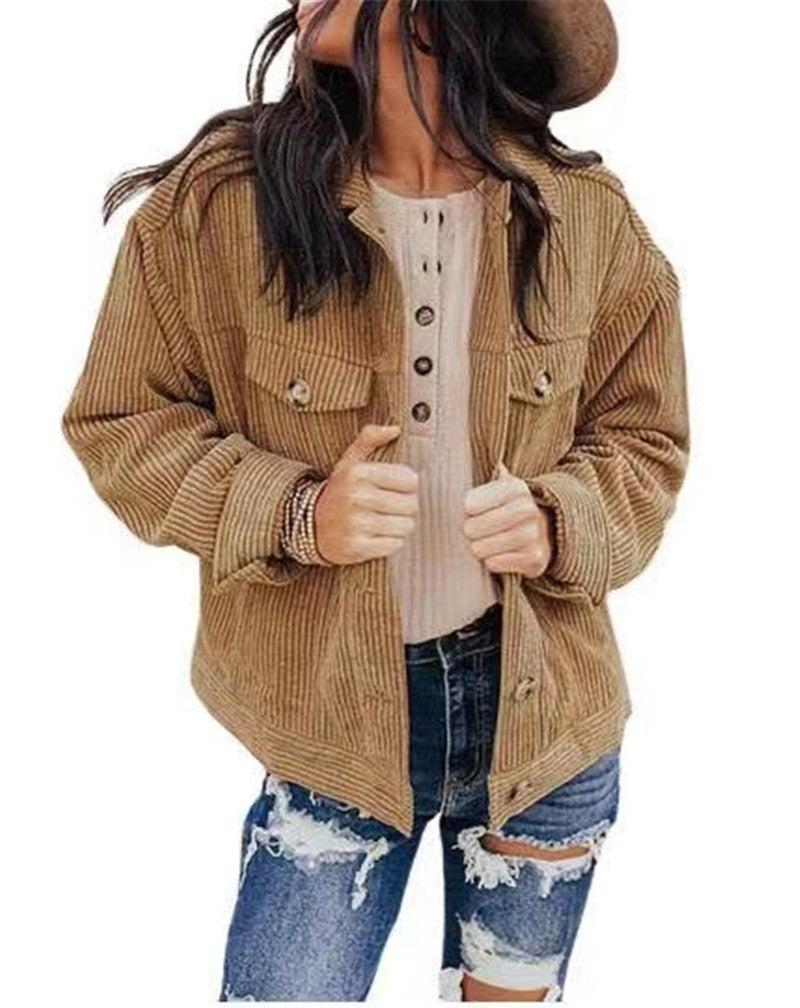 Women's Loose Velvet Cardigan Jacket