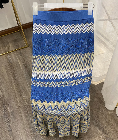 Winter Ladies Crochet Knitted Stitching Skirt