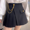 Thickened High Waist Pleated Skirt for Winter Ladies