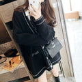 Knit Cardigan in College Style