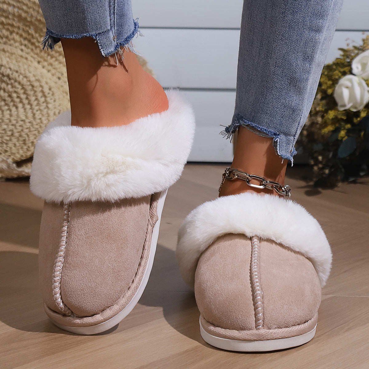Women's Thick Plush Indoor Slippers
