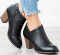 New Fall Winter Women's Short Heeled Ankle Boots