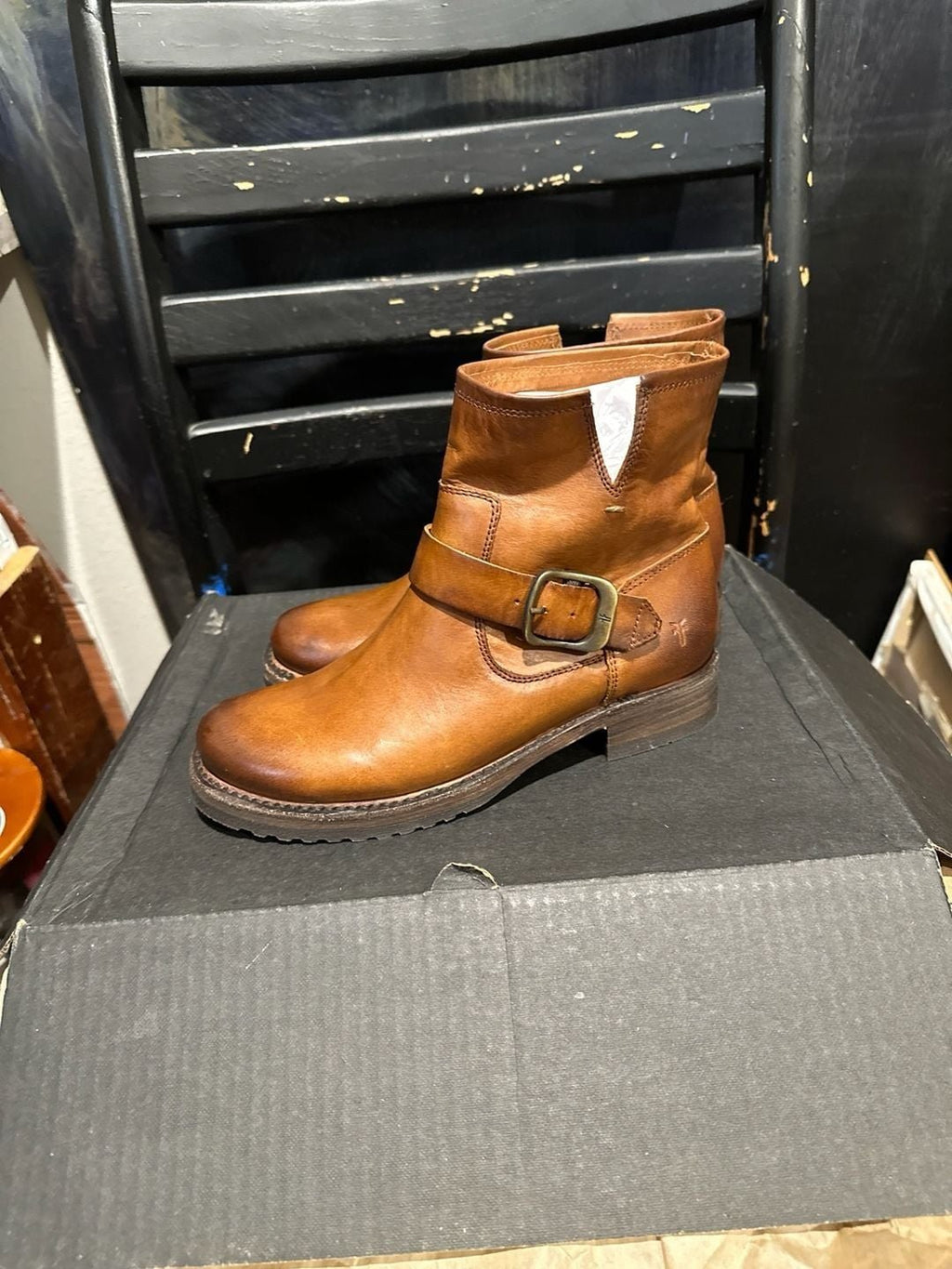 Frye Veronica Booties Women's Oiled Suede Leather Ankle Boots